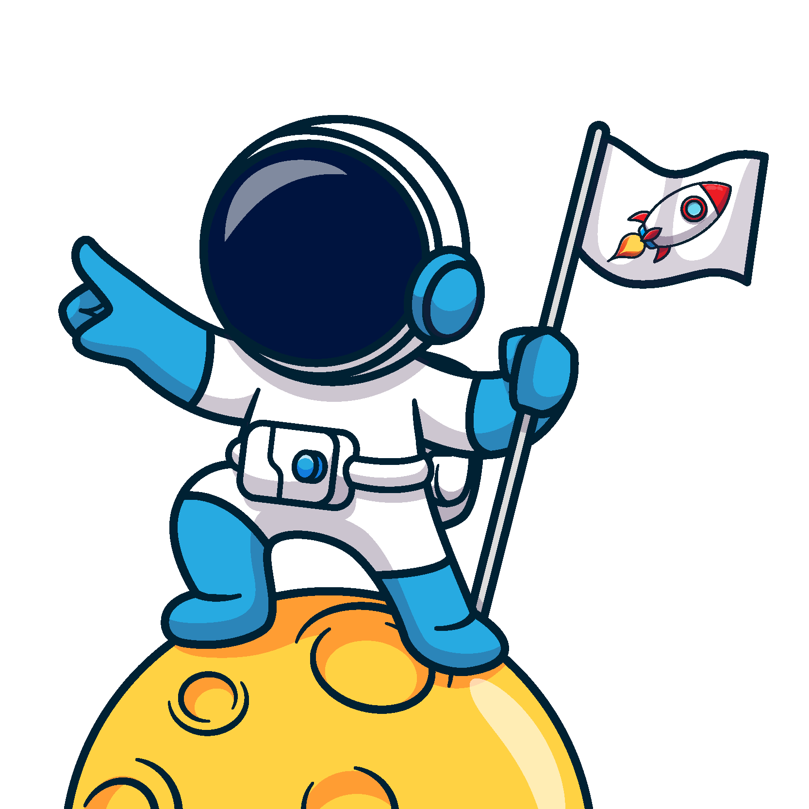 Orbit, the RocketFuel assistant, celebrating a win
